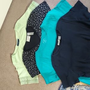 🔥4 Size L short sleeve tops